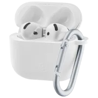 Чехол для наушников Apple AirPods 4 (Bounce Case) Cellularline / Силикон / Белый