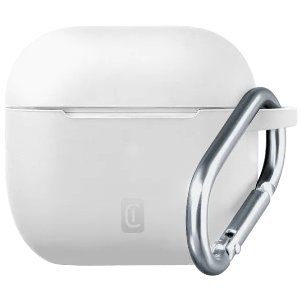 Husă pentru căști Apple AirPods 4 (Bounce Case) Cellularline / Silicon / White photo 2