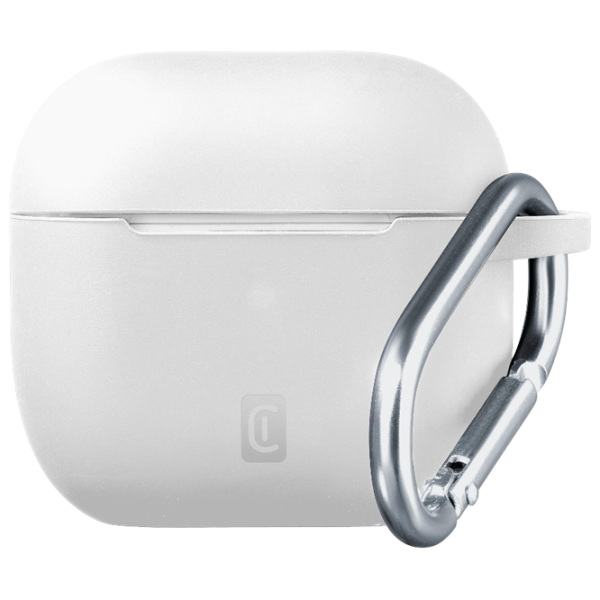 Husă pentru căști Apple AirPods 4 (Bounce Case) Cellularline / Silicon / White photo 2