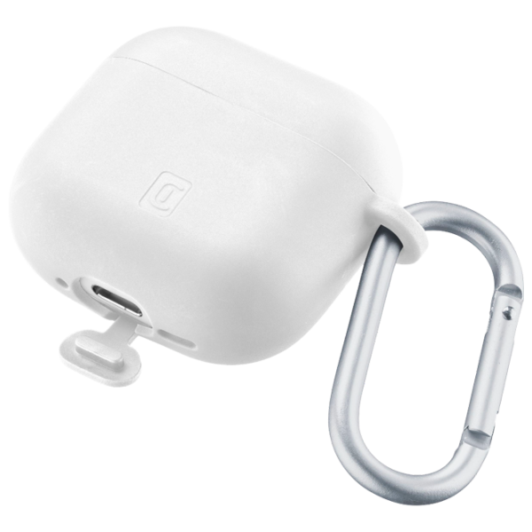 Husă pentru căști Apple AirPods 4 (Bounce Case) Cellularline / Silicon / White photo 3