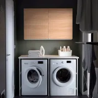Seturi mobilă de baie Ikea Enhet Oțel / White photo 2