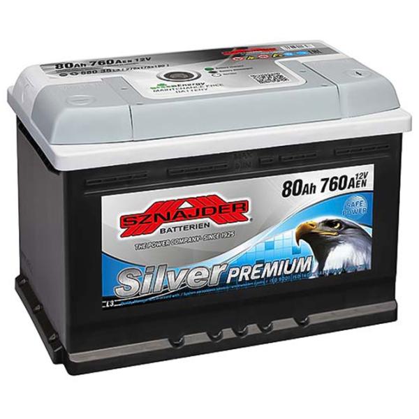 Авто аккумулятор Sznajder Silver Premium 760A / 80 Ач  photo 1