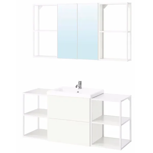 Наборы мебели для ванной комнаты Ikea Enhet/Tvallen/Pilkan МДФ / White photo 1 Наборы мебели для ванной комнаты Ikea Enhet/Tvallen/Pilkan МДФ / White photo 1