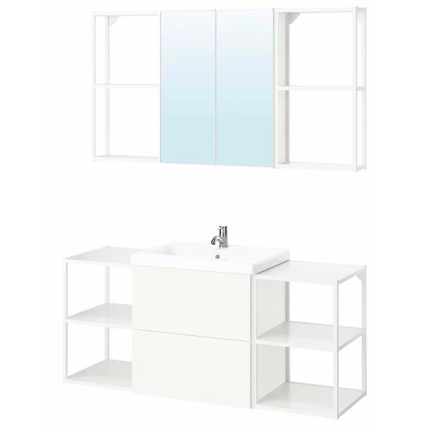 Наборы мебели для ванной комнаты Ikea Enhet/Tvallen/Pilkan МДФ / White photo 1 Наборы мебели для ванной комнаты Ikea Enhet/Tvallen/Pilkan МДФ / White photo 1