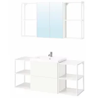 Seturi mobilă de baie Ikea Enhet/Tvallen/Pilkan MDF / White