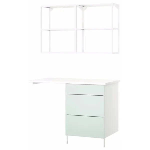 Seturi mobilă de baie Ikea Enhet Oțel / White photo 1