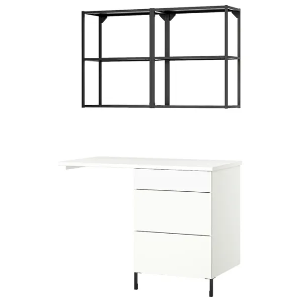 Seturi mobilă de baie Ikea Enhet Oțel / White photo 1