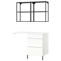 Seturi mobilă de baie Ikea Enhet Oțel / White