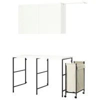 Seturi mobilă de baie Ikea Enhet Oțel / White