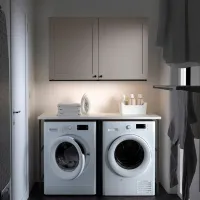 Наборы мебели для ванной комнаты Ikea Enhet/Hemtrask Сталь / Серый photo 3