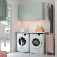 Наборы мебели для ванной комнаты Ikea Enhet Сталь / White photo 3