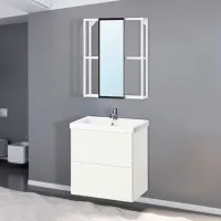 Наборы мебели для ванной комнаты Ikea Enhet/Tvallen/Pilkan МДФ / White photo 2