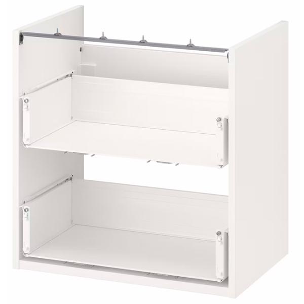 Seturi mobilă de baie Ikea Enhet/Tvallen/Pilkan MDF / White photo 7