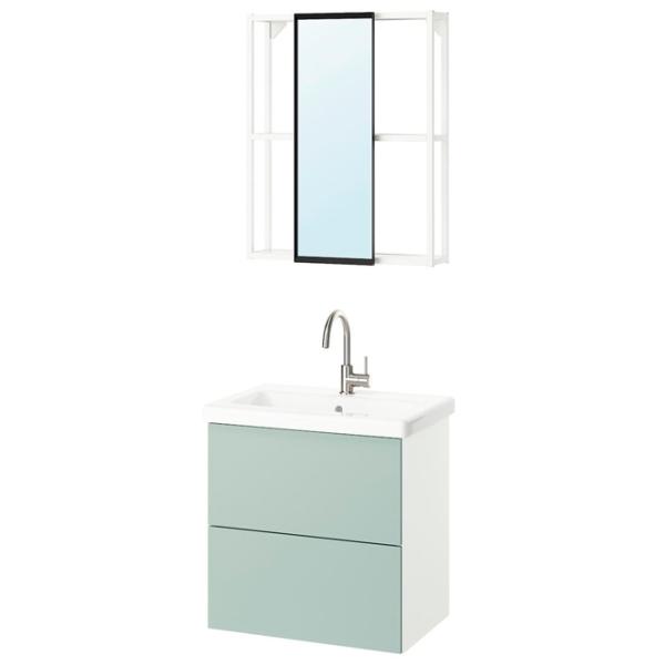 Seturi mobilă de baie Ikea Enhet/Tvallen/Glypen MDF / White photo 1