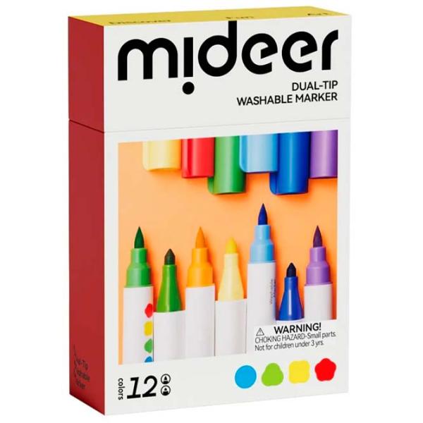 Mаркеры Mideer MD4308 Количество в наборе - 12 шт. photo 1 Mаркеры Mideer MD4308 Количество в наборе - 12 шт. photo 1