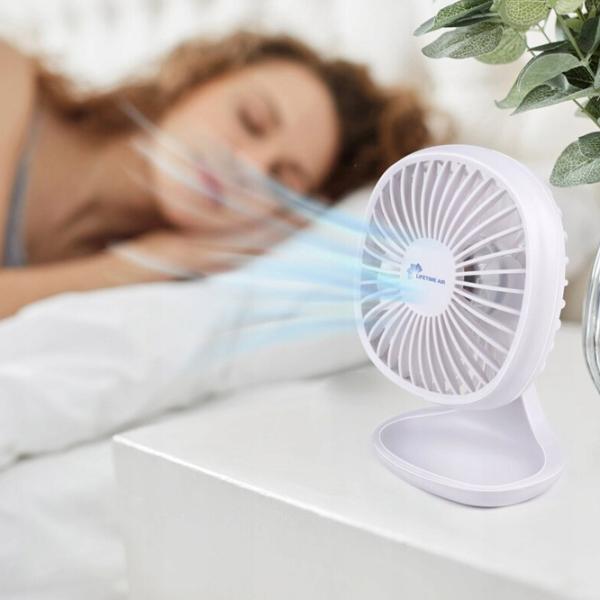 Ventilator Lifetime Air Mini 5 W / Portabil / White photo 10