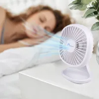 Вентилятор Lifetime Air Mini 5 Вт / Портативный / Белый photo 10