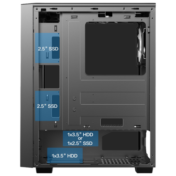 Корпус Gamemax Prism Mid Tower / Черный photo 7