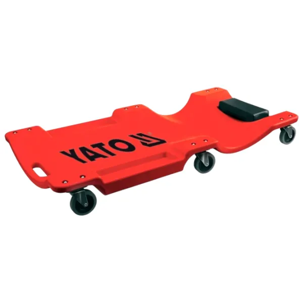 Лежак ремонтный Yato YT-0880 Красный / 200 кг photo 1