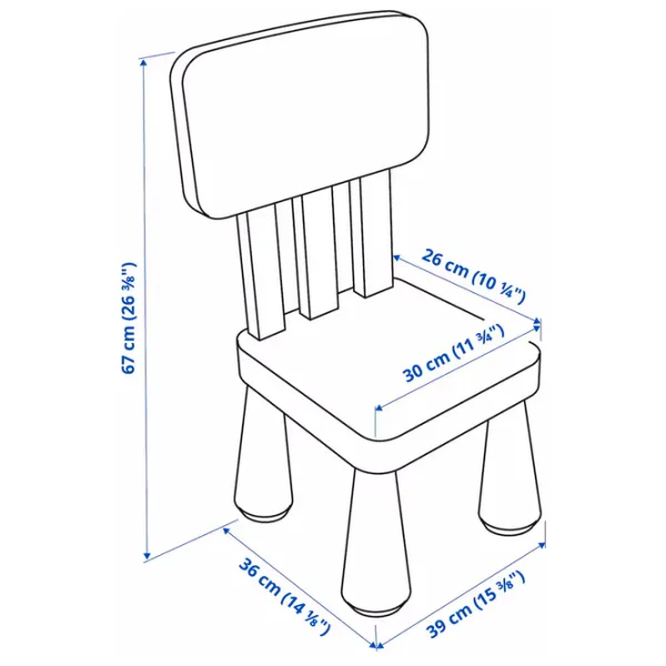 Детский стул Ikea Mammut 5 лет / Синий photo 6 Детский стул Ikea Mammut 5 лет / Синий photo 6