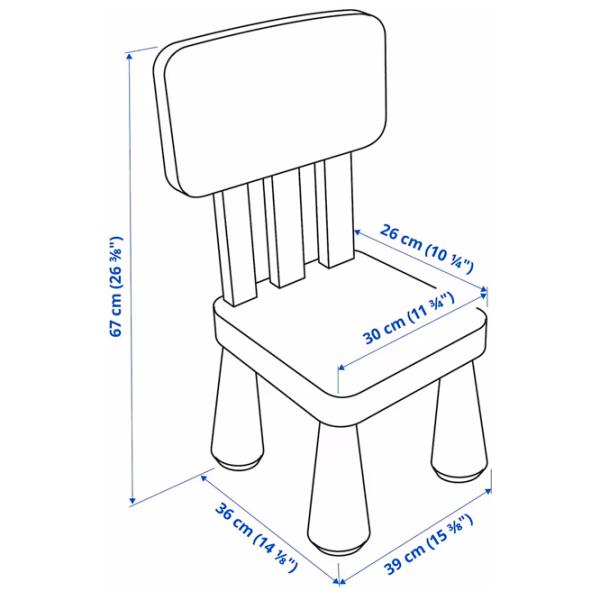 Детский стул Ikea Mammut 5 лет / Синий photo 6 Детский стул Ikea Mammut 5 лет / Синий photo 6