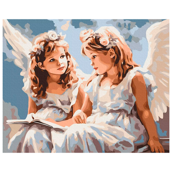 Pictură pe numere BrushMe Îngerii BS53708FC 50 x 40 cm / Orizontală photo 1 Pictură pe numere BrushMe Îngerii BS53708FC 50 x 40 cm / Orizontală photo 1