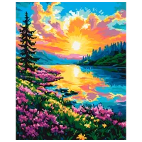 Pictură pe numere BrushMe Culorile primăverii BS54233FC 50 x 40 cm / Verticală