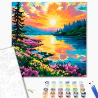 Pictură pe numere BrushMe Culorile primăverii BS54233FC 50 x 40 cm / Verticală photo 2
