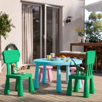 Детский стул Ikea Mammut 5 лет / Зеленый photo 3