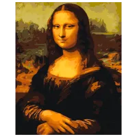 Pictură pe numere BrushMe Mona Lisa BS241FC 50 x 40 cm / Verticală