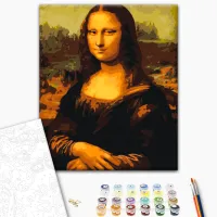 Pictură pe numere BrushMe Mona Lisa BS241FC 50 x 40 cm / Verticală photo 3