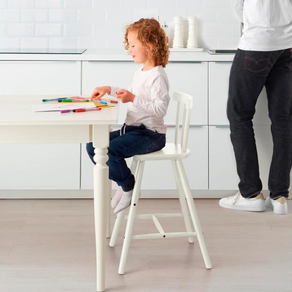 Детский стул Ikea Agam 11 лет / Белый photo 3