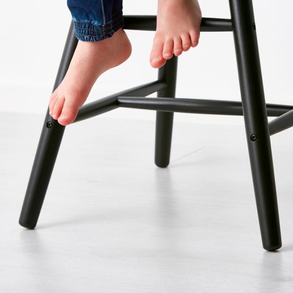 Детский стул Ikea Agam 11 лет / Черный photo 3