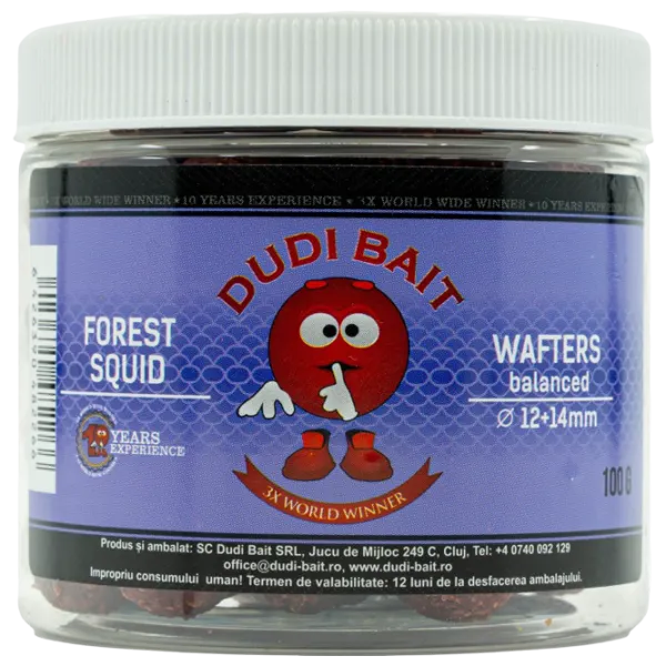 Boilies Dudi Bait Forest Squid Wafters Fruits / 0.1 kg / 12 mm photo 1