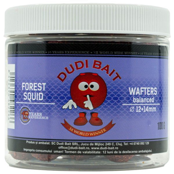 Boilies Dudi Bait Forest Squid Wafters Fruits / 0.1 kg / 12 mm photo 1