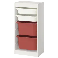 Стеллаж с контейнерами Ikea Trofast 4 94 x 46 x 30см cm / ЛДСП / White