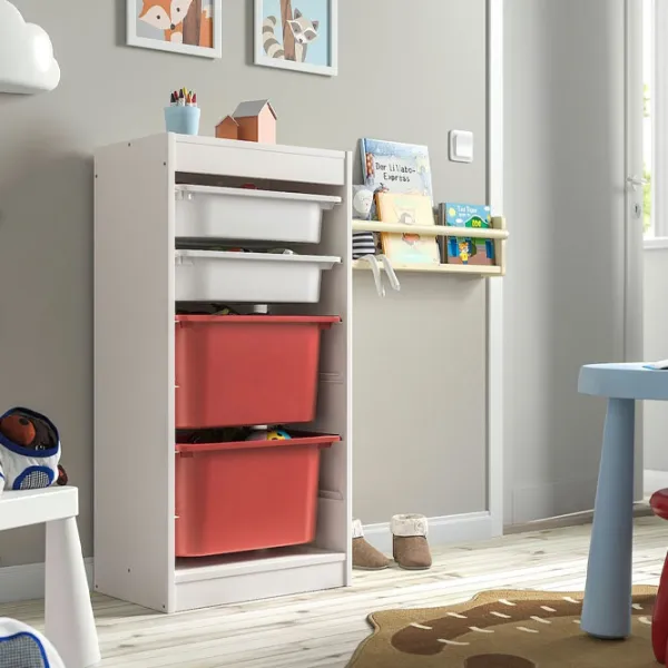Стеллаж с контейнерами Ikea Trofast 4 94 x 46 x 30см cm / ЛДСП / White photo 8