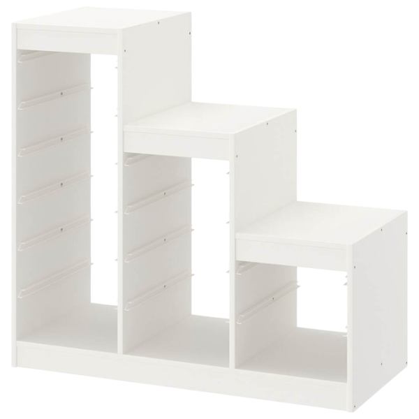 Стеллаж с контейнерами Ikea Trofast 6 94 x 99 x 44см cm / ЛДСП / White photo 2