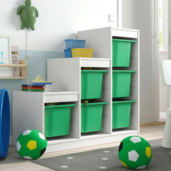 Стеллаж с контейнерами Ikea Trofast 6 94 x 99 x 44см cm / ЛДСП / White photo 5