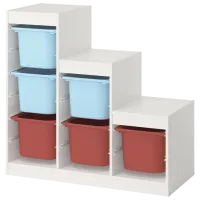 Стеллаж с контейнерами Ikea Trofast 6 94 x 99 x 44см cm / ЛДСП / White