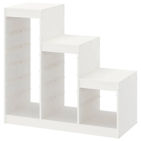 Стеллаж с контейнерами Ikea Trofast 6 94 x 99 x 44см cm / ЛДСП / White photo 2