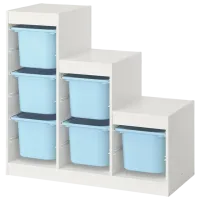 Стеллаж с контейнерами Ikea Trofast 6 94 x 99 x 44см cm / ЛДСП / White