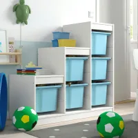 Стеллаж с контейнерами Ikea Trofast 6 94 x 99 x 44см cm / ЛДСП / White photo 5