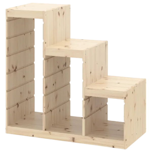 Стеллаж с контейнерами Ikea Trofast 6 91 x 94 x 44см cm / Массивная сосна / Дуб cонома photo 4