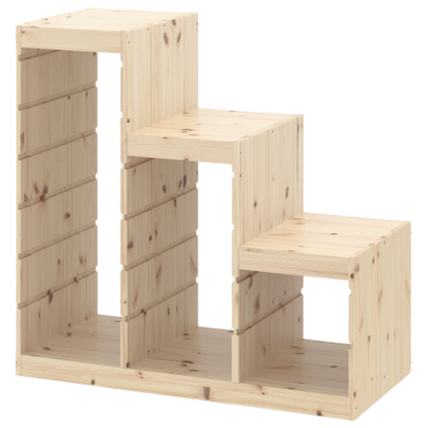 Стеллаж с контейнерами Ikea Trofast 6 91 x 94 x 44см cm / Массивная сосна / Дуб cонома photo 4