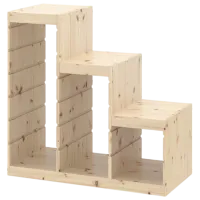 Стеллаж с контейнерами Ikea Trofast 6 91 x 94 x 44см cm / Массивная сосна / Дуб cонома photo 4