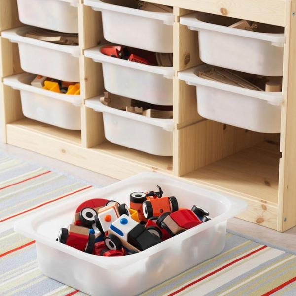 Стеллаж с контейнерами Ikea Trofast 9 52 x 93 x 44см cm / Массивная сосна / Дуб cонома photo 4