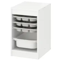 Стеллаж с контейнерами Ikea Trofast 3 56 x 34 x 44см cm / ЛДСП / White