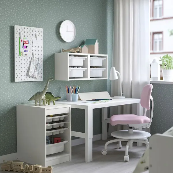 Стеллаж с контейнерами Ikea Trofast 3 56 x 34 x 44см cm / ЛДСП / White photo 4