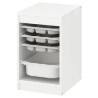 Стеллаж с контейнерами Ikea Trofast 3 56 x 34 x 44см cm / ЛДСП / White